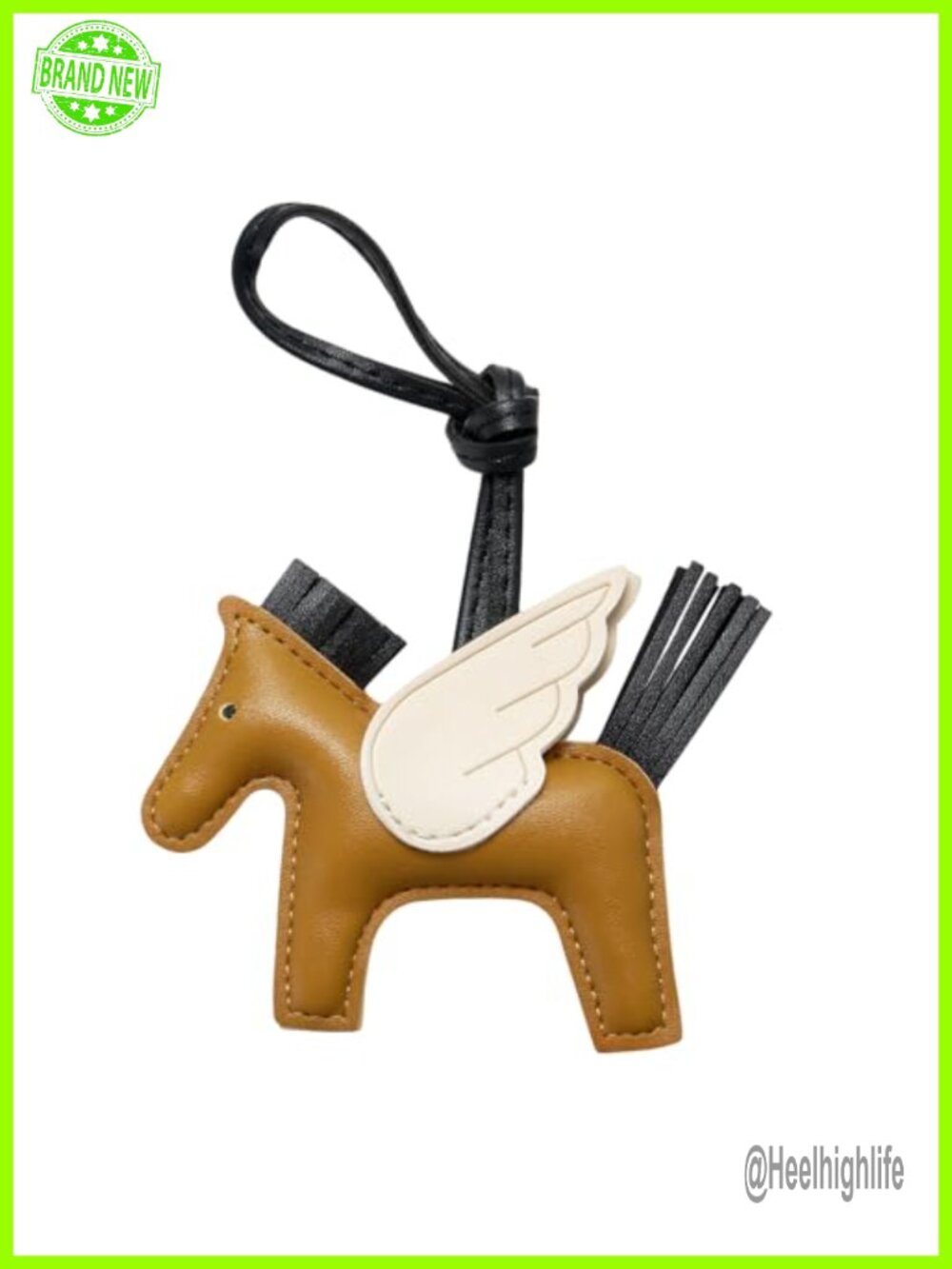 Horse Purse Charms Cute Designer Keychain Leather Bag Charms for Handbags Tote